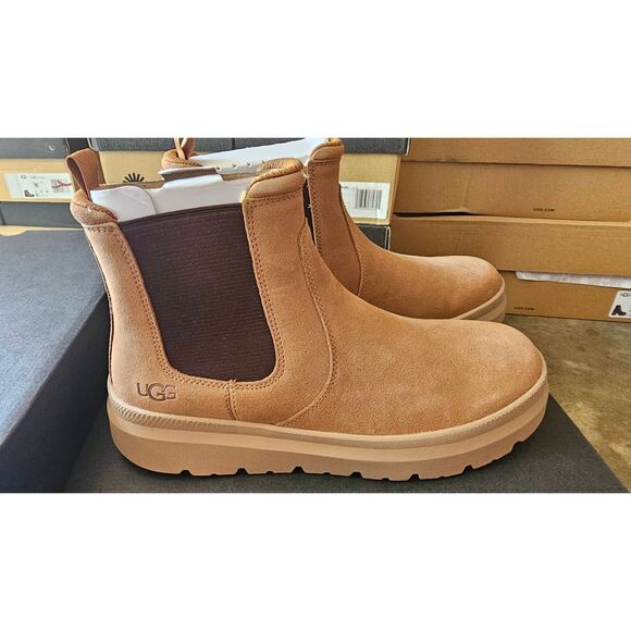 UGG Men's Burleigh Chelsea Boot, Chestnut, 11.5 Brand new with box. 100% AUTHENT - Picture 10 of 11